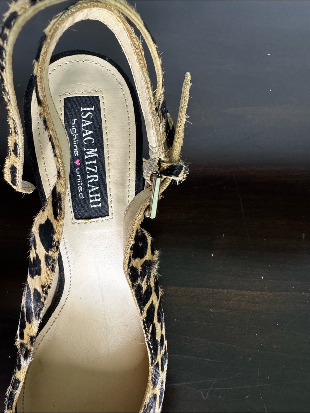 Isaac Mizrahi Leopard Print Slingback Pumps - Picture 5 of 7